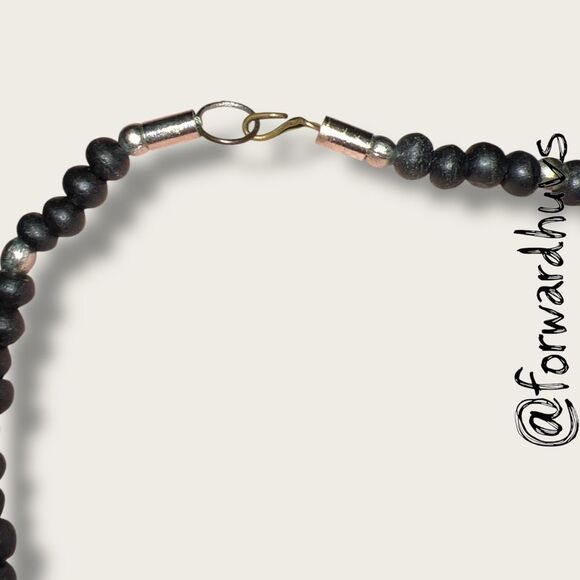 Hand Crafted Tribal-Inspired Necklace – Layered Copper & Silver Tone Discs - Picture 8 of 9